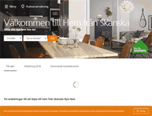 Tablet Screenshot of bostad.skanska.se