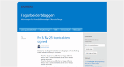 Desktop Screenshot of fagarbeiderblogg.skanska.no