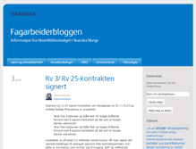 Tablet Screenshot of fagarbeiderblogg.skanska.no